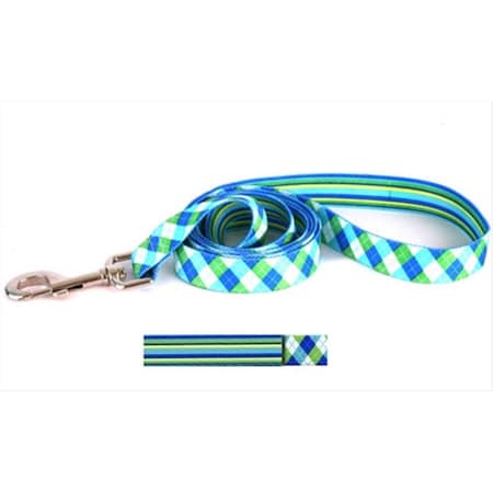 1 In. X 60 In. Blue And Green Argyle With Stripes Lead